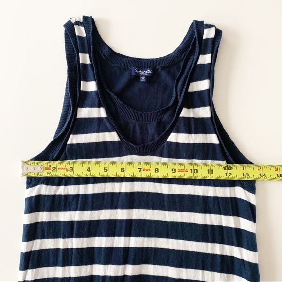 Splendid striped sleeveless maxi dress navy and white size XS - Picture 7 of 7